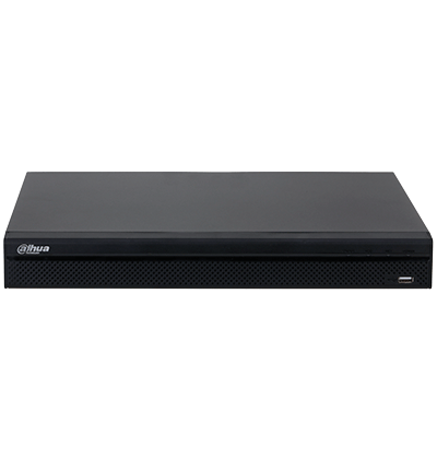 NVR4208-8P-4KS3 NVR de 8 MP/ 4k/ 8 Canales IP/ 8 Puertos PoE/ Rendimiento de 160 Mbps/ H.265+/ 2 Bahías de discos duros / Soporta cámaras WizSense/ HDMI 4k & VGA/ 4 canales SMD Plus/ E&S de Alarma/