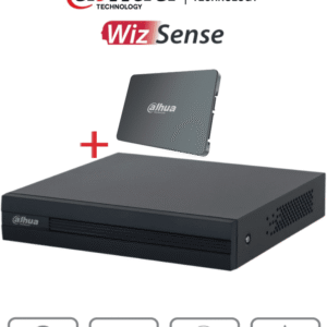 DVR de 4 canales 1080p Lite/ Con disco SSD de 512GB Especial para Videovigilancia/ S-XVR Series/ WizSense/ H.265+/ 4 canales con SMD Plus