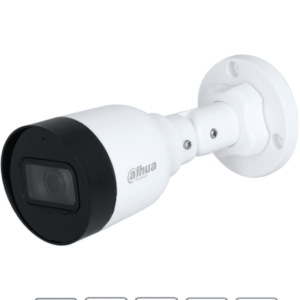 Cámara IP Bullet de 2MP, lente de 2.8mm, ángulo de visión de 102 grados, micrófono integrado, compresión H.265+, IR de 30m, protección IP67, PoE, DWDR.