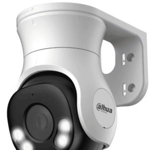 Cámara PT de 5 Megapíxeles Full Color / HDCVI X PLUS/ Lente de 2.8 mm/ Visión Nocturna de 40 m con LEDs/ Micrófono Integrado/ Ángulo de Visión de Hasta106°/ IP66 y Super Adapt