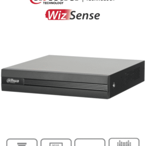 DVR de 8 canales 5MP Lite con WizSense y H.265+. Soporta 8 canales + 4 IP, o hasta 12 canales IP. Con SMD Plus y búsqueda inteligente de humanos y vehículos. 1 puerto SATA de hasta 16TB